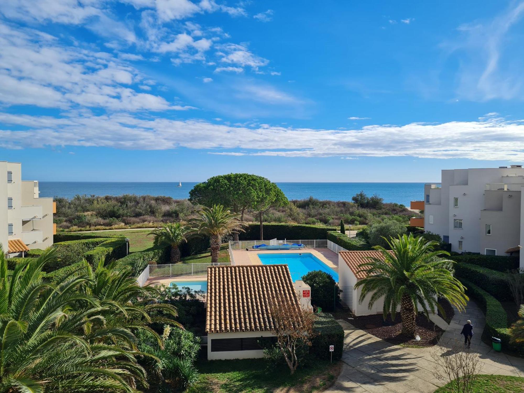 Magnifique Vue Mer Pour Ce T2 Avec Piscine Saint-Cyprien  Εξωτερικό φωτογραφία